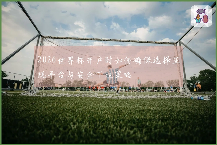 2026世界杯开户时如何确保选择正规平台与安全下注策略
